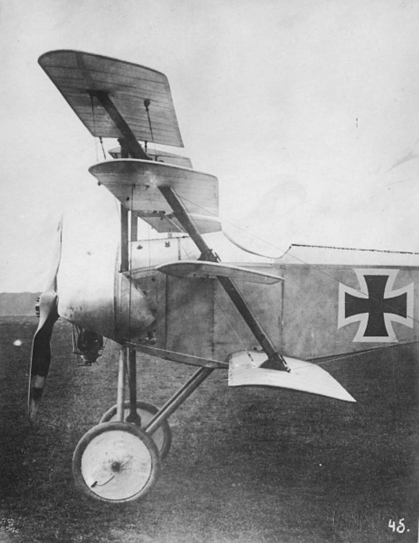 четырехпланная коробка, мотор Goebel Goe II, самолет Типа 4